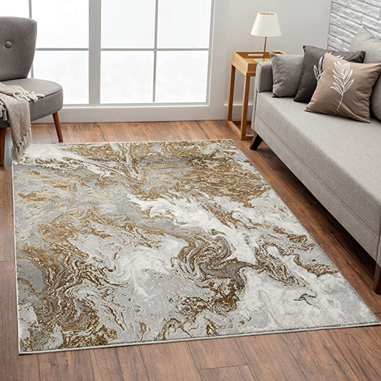 Luxe Weavers Rug on Hardwood floor