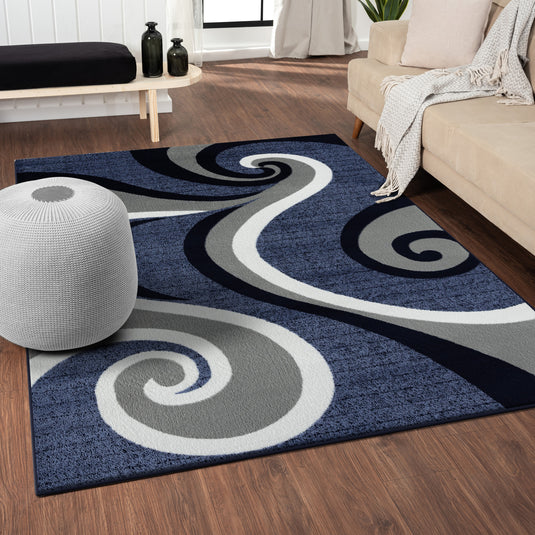 Avalon 0327 Contemporary Abstract Area Rug - Modern Area Rugs by Luxe Weavers®