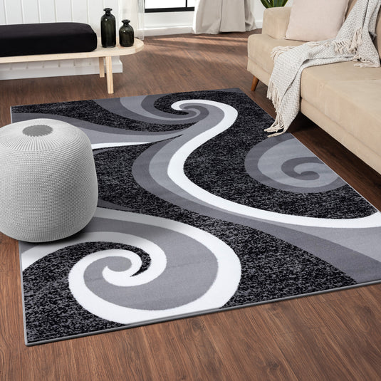 Avalon 0327 Contemporary Abstract Area Rug - Modern Area Rugs by Luxe Weavers®