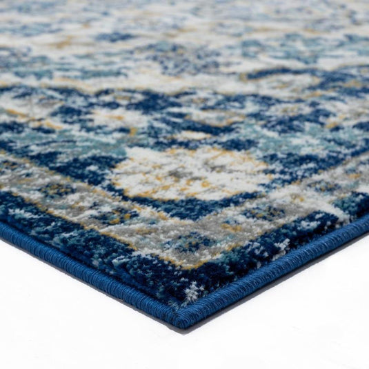 Bohemian 7643 Vintage Floral Medallion Area Rug