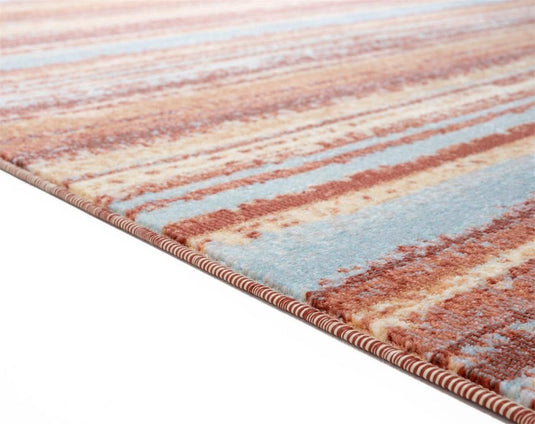 Modern Colored 7488 Striped Brick Area Rug
