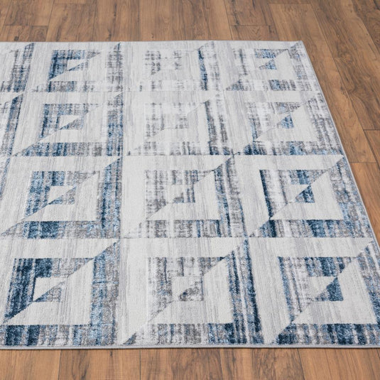 Geometric Squares Pattern 6200 Area Rug