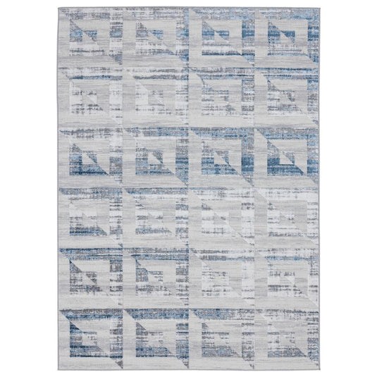 Geometric Squares Pattern 6200 Area Rug