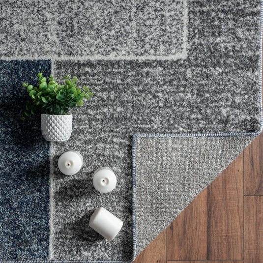 Color Block Geometric Art Deco Area Rug - Modern Area Rugs by Luxe Weavers®