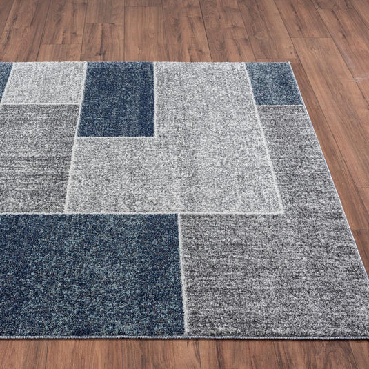 Color Block Geometric Art Deco Area Rug - Modern Area Rugs by Luxe Weavers®