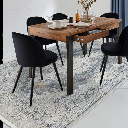 Moroccan Floral Fringe 5989 Area Rug