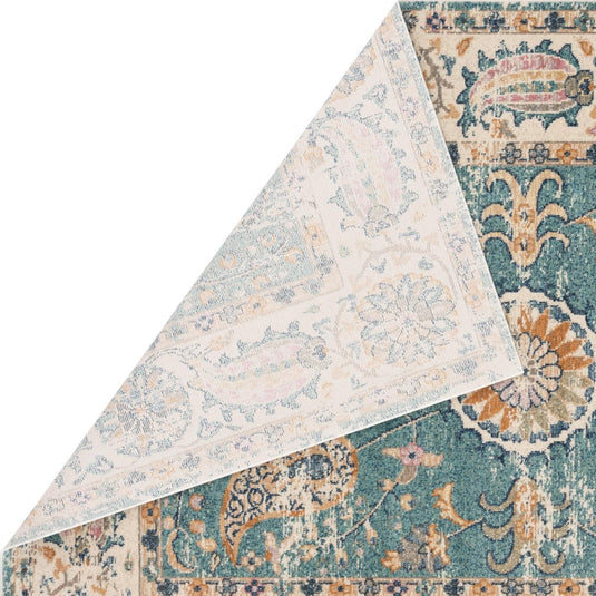 Oriental-turquoise-area-rug-8x10