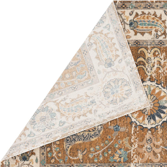 Vintage-Oriental-Orange-Area-Rug