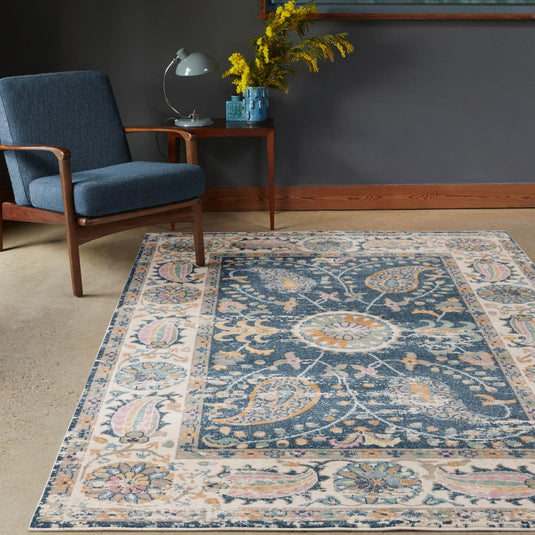 Vintage-Oriental-Blue-Area-Rug