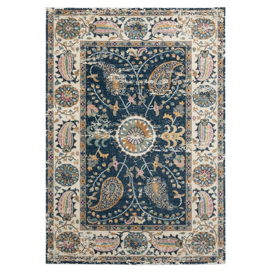 Vintage-Oriental-Blue-Area-Rug