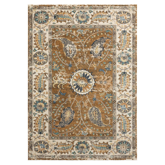 Vintage-Oriental-Orange-Area-Rug