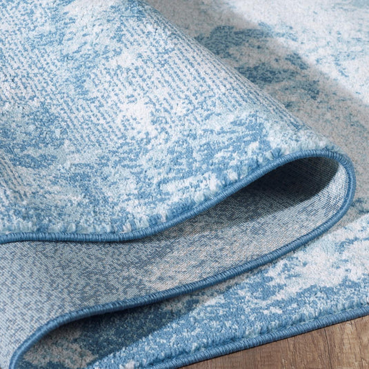 Luxe Weavers 2816 Coastal Blue Abstract Area Rug - Modern Area Rugs by Luxe Weavers®
