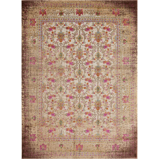 Capello 1402 Vintage Floral Area Rug - Modern Area Rugs by Luxe Weavers®