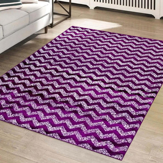 Chevron 3400 Turquoise Geometric Rug