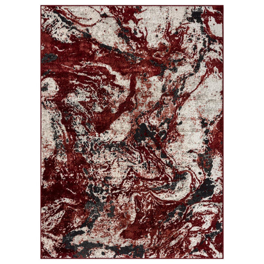 Modern Abstract 4247 Marble Swirl Area Rug