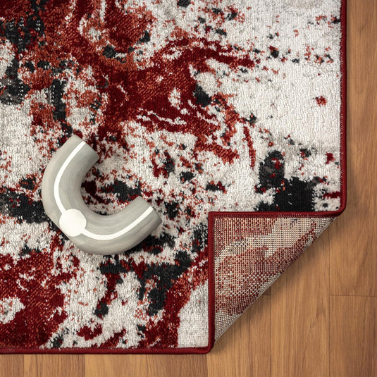 Modern Abstract 4247 Marble Swirl Area Rug