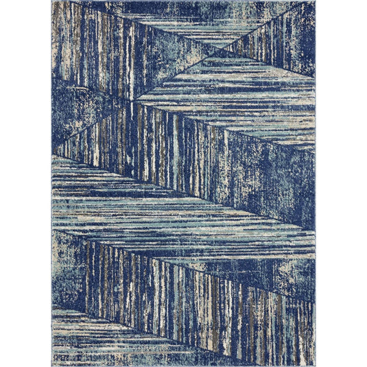 Geometric Lines 7650 Modern Area Rug