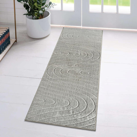 Luxe Weavers 5950 Modern Geometric Wave Area Rug