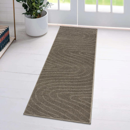 Luxe Weavers 5950 Modern Geometric Wave Area Rug