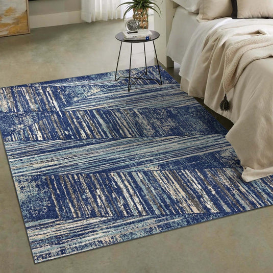 Geometric Lines 7650 Modern Area Rug