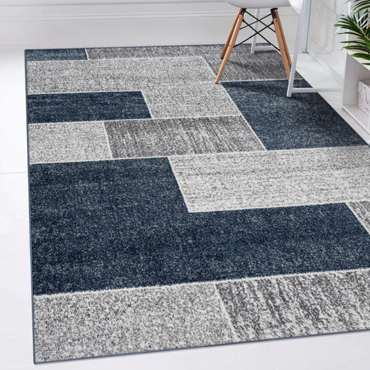 Color Block Geometric Art Deco Area Rug - Modern Area Rugs by Luxe Weavers®