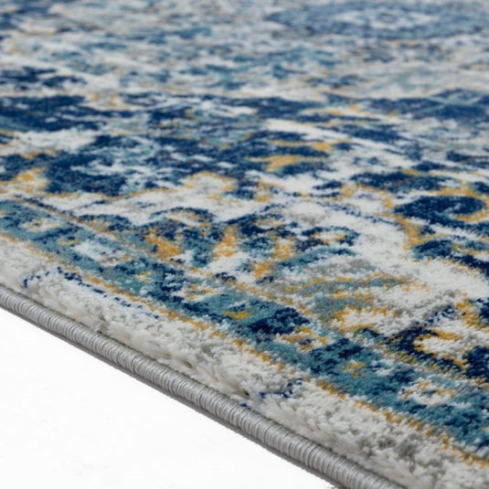 Bohemian 7643 Vintage Floral Medallion Area Rug