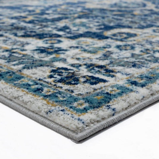 Bohemian 7643 Vintage Floral Medallion Area Rug