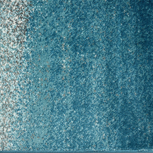 Abstract Blue Ombre 2814 Coastal Area Rug