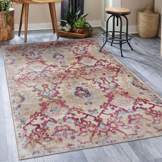 Vintage 7835 Floral Trellis Area Rug