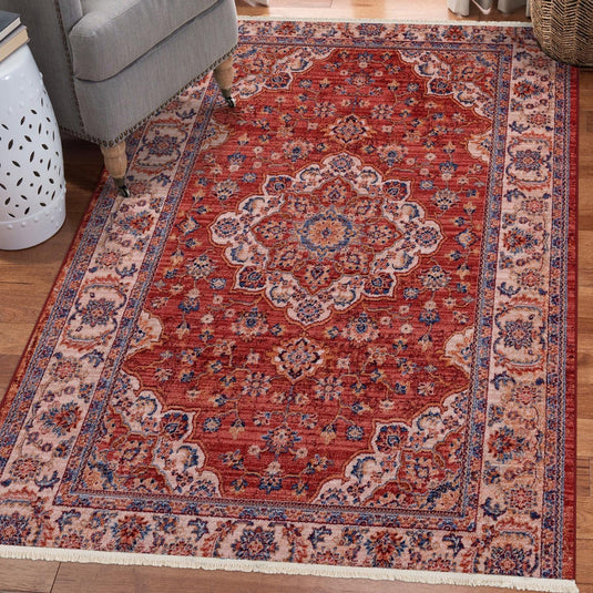 Bohemian 7244 Fringed Area Rug