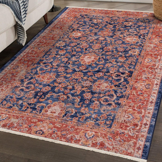 Vintage Floral Fringe 7235 Area Rug
