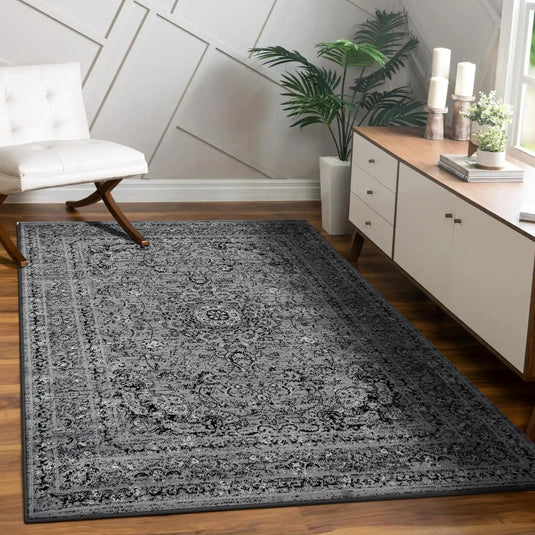 Gray-Oriental-Living-Room-8x10-Area-Rug