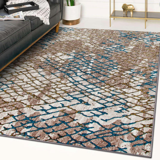 abstract-gold-aqua-area-rug