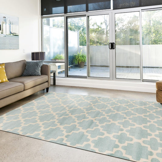 blue-trellis-patterned-rug