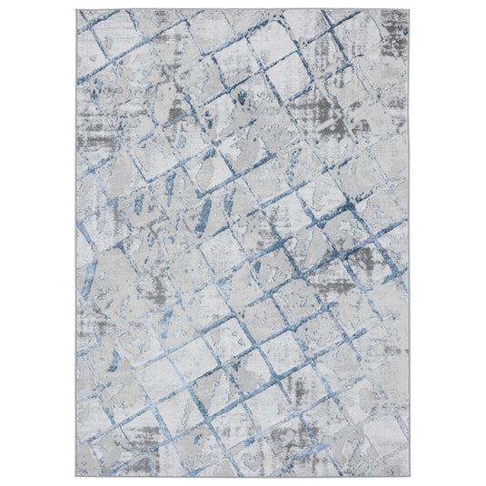 Geometric-Gray-Blue-Area-Rug