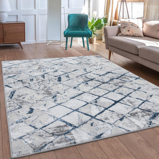Geometric-Gray-Blue-Area-Rug