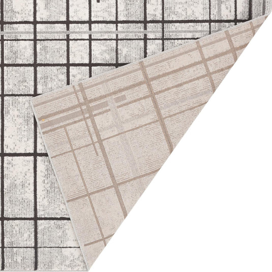 Modern Grid Geometric 7878 Area Rug