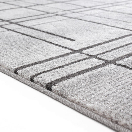 Modern Grid Geometric 7878 Area Rug