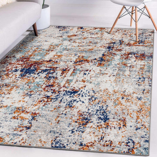 Abstract Rainbow 8675 Modern Area Rug