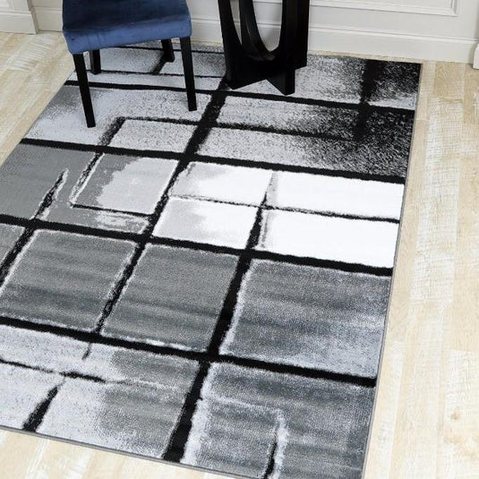 Modern 9031 Geometric Cube Area Rug