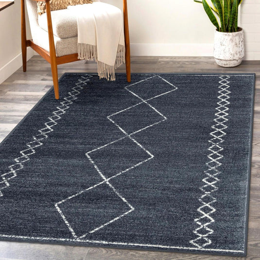 Boho Moroccan 2735 Geometric Area Rug