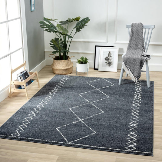 Boho Moroccan 2735 Geometric Area Rug