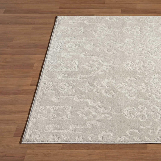 Traditional Floral Cream 139 Area Rug