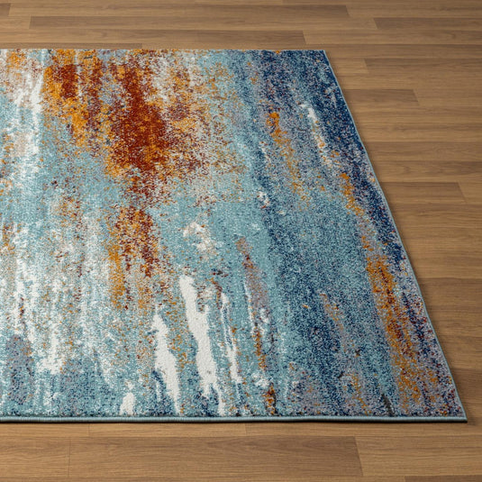 Coastal 9131 Abstract Area Rug