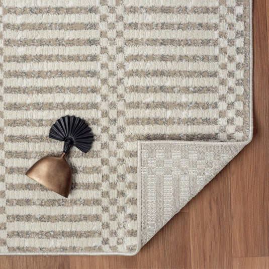 Modern Checkered Geometric 9032 Area Rug