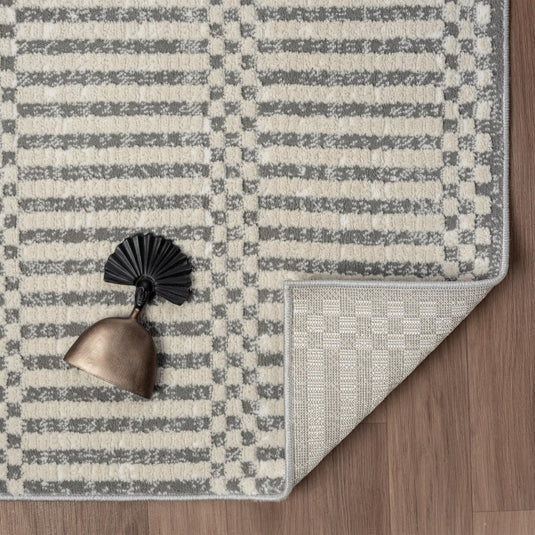 Modern Checkered Geometric 9032 Area Rug