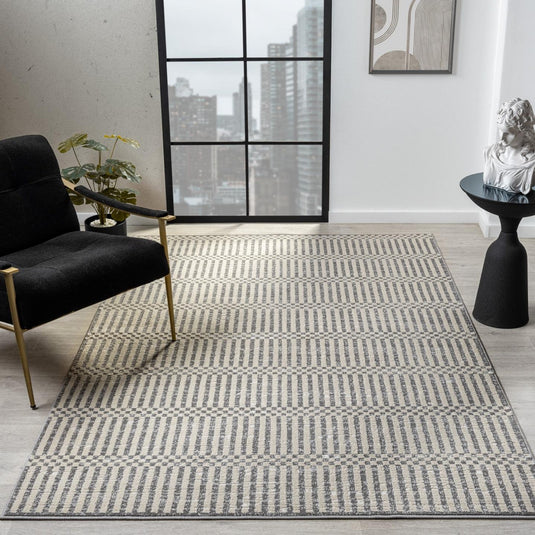 Modern Checkered Geometric 9032 Area Rug