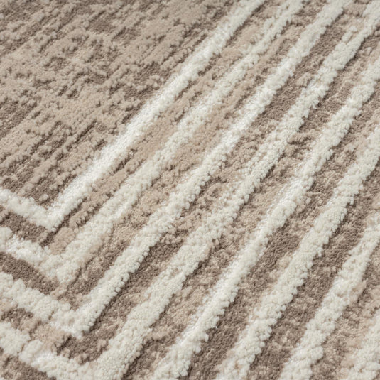 Geometric Border 9580 Textured Area Rug