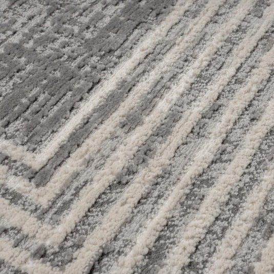 Geometric Border 9580 Textured Area Rug