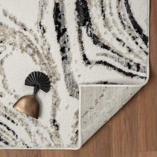 Modern Marble 9921 High Low Area Rug